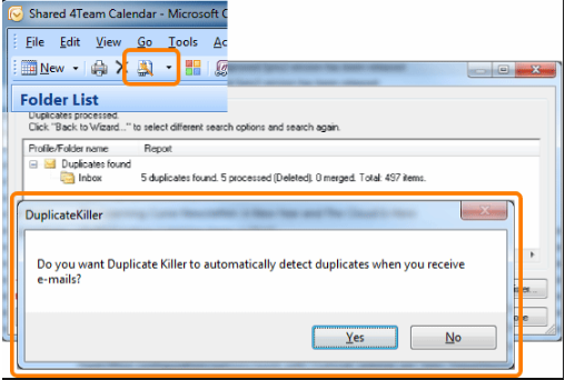 remove duplicate emails outlook 2010